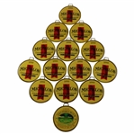 Fourteen (14) Metal Bag Tags - 2000 Pebble Beach Pro-Am & 2000 Michelob Championship