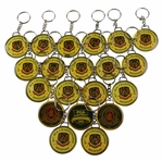 Twenty (20) PGA Championship Metal Key Chains - 1999, 2001 & 2002
