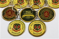 Twenty (20) PGA Championship Metal Key Chains - 1999, 2001 & 2002