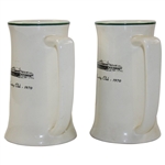 Classic Pinehurst Golf Club/Country Club '1970' Ceramic Buntingware Steins