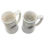 Classic Pinehurst Golf Club/Country Club '1898' Ceramic Buntingware Steins
