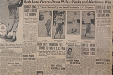 1926 'Jones Wins Nat'l Golf Title' The Buffalo Sunday Times Newspaper Page - July 11th