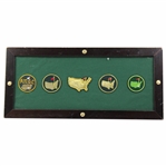 Presentation Piece Documenting the Evolution of ANGC Logo Patch Designs - Framed