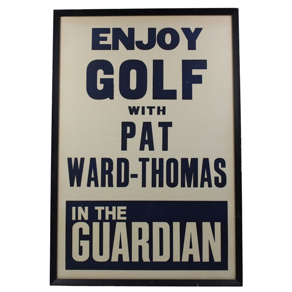 Enjoy Golf with Pat Ward-Thomas in the Guardian Large Classic Advert