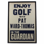 Enjoy Golf with Pat Ward-Thomas in the Guardian Large Classic Advert