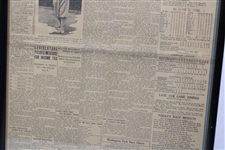 1930 'Jones Wins British Open Third Time' The Chicago Daily News Newspaper Page - June 20th