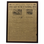 1929 Jones Easy Victor In National Open The Sioux City Tribune Newspaper Page - July 1st