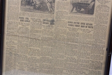 1929 'Jones Easy Victor In National Open' The Sioux City Tribune Newspaper Page - July 1st
