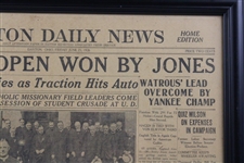 1926 'British Open Won By Jones' Dayton Daily News Newspaper Page - June 25th