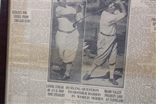 1925 'Jones Retains National Amateur Golf Title' Dayton Daily News Newspaper Page - September 6th
