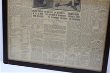 1925 'Jones Retains National Amateur Golf Title' Dayton Daily News Newspaper Page - September 6th