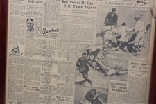 1923 'Bobby Jones Wins Open Title' Los Angeles Examiner Sports Newspaper Page - July 16th