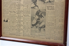 1923 'Bobby Jones Wins Open Title' Los Angeles Examiner Sports Newspaper Page - July 16th