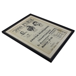 1938 Amateur-Professional Picard, Sarazen & Hines Best Ball Match Play Advert - Framed
