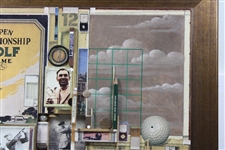 Open Championship Golf Motif Mixed Media 3-D Assemblage