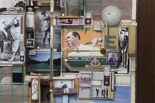 Open Championship Golf Motif Mixed Media 3-D Assemblage