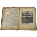 1935 The Ryder Cup at The Ridgewood CC Program/Binder w/Newspaper Clippings & Info