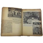 1935 The Ryder Cup at The Ridgewood CC Program/Binder w/Newspaper Clippings & Info