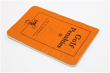 1933 Golf Penalties Booklet - Compliments of Dunlop Tire & Rubber Co.
