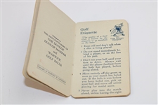1933 Golf Penalties Booklet - Compliments of Dunlop Tire & Rubber Co.