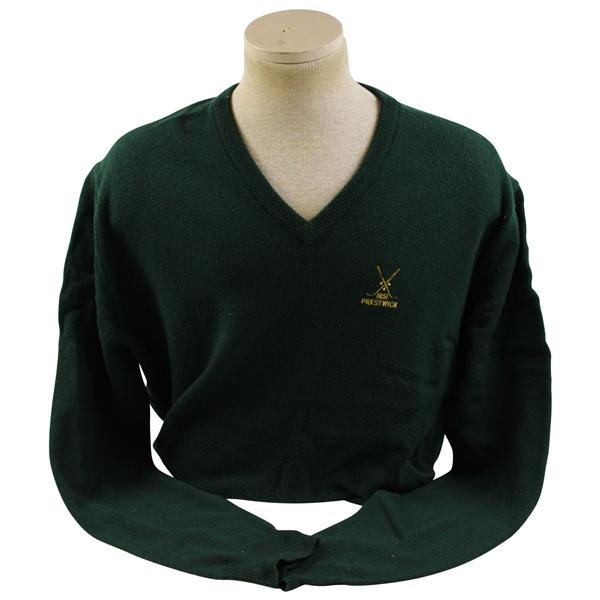 1851 Prestwick Golf Club Dark Green Frank Rennie Sweater - 48" (XXL)