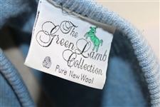 Ballybunion Golf Club Lt Blue The Green Lamb Pure New Wool Sweater - 48 (XXL)