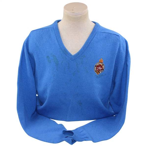 1888 Royal Portrush Golf Club Blue Glenmuir Lambswool Sweater - 48" (XXL)