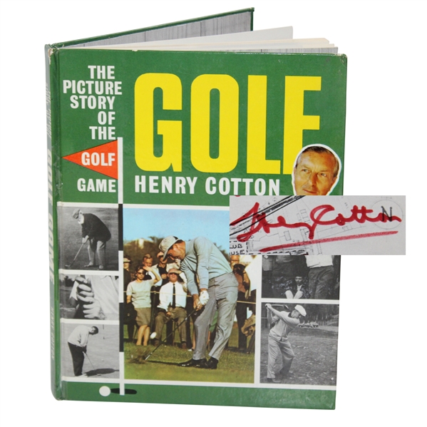 Henry Cotton Signed 1975 The Picture Story of the Golf Game Book JSA ALOA