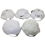Five (5) Golf Hats - Sawgrass, Royal Aberdeen, Solheim Cup, Indianwood & Oakland Hills