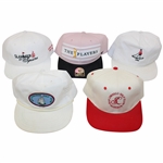 Five (5) Golf Hats - Summer & Squire, The Players, Muirfield, Ballybunion & San Lorenzo