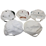 Five (5) Golf Hats - Hazeltine, Medinah CC, Oakland Hills, Shinnecock & Atlantic Athletic Club