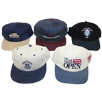 Five (5) Golf Hats - Valderrama, Ventana-Canyon, Glasgow GC, 131st Open, & Hoylake