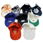 Nine (9) Golf Hats - Valhalla, New Albany, Doral, Geneve, Royal Porthcrawl & others