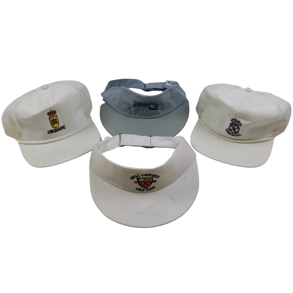 Four (4) Golf Hats & Visors - Royal Aberdeen, Sharon GC, Sotogrande & Bonita Bay