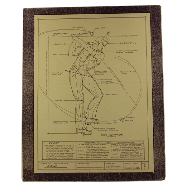 Plans for Playing Better Golf 1979 Print - Object, Equipment & Accessories