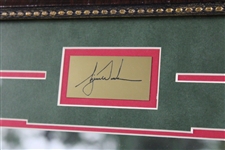 Tiger Woods 'Grand Slam Champion'  Display w/Nameplates, Sequence & Photo - Framed