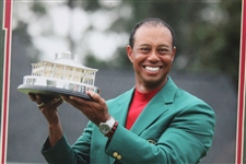 Tiger Woods 'Grand Slam Champion'  Display w/Nameplates, Sequence & Photo - Framed