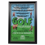 Multi-Signed Golf: The Musical - A Round of 18 Songs Jupiter Theater Advert - Framed