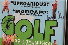Multi-Signed 'Golf: The Musical - A Round of 18 Songs' Jupiter Theater Advert - Framed