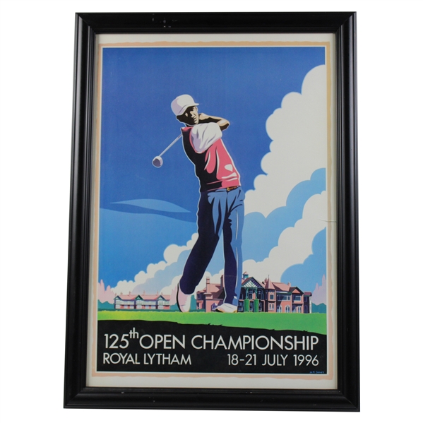 1996 The OPEN Championship at Royal Lytham Tournament Advert by A.P. Jones - Framed