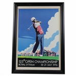 1996 The OPEN Championship at Royal Lytham Tournament Advert by A.P. Jones - Framed