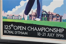 1996 The OPEN Championship at Royal Lytham Tournament Advert by A.P. Jones - Framed