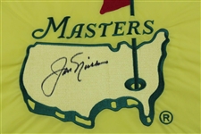 Jack Nicklaus, Couples & Player Signed 1997 Masters Embroidered Flag JSA ALOA