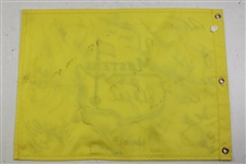 Nicklaus, Mickelson, Sheffler & 25 other Masters Champions Signed Undated Flag JSA ALOA