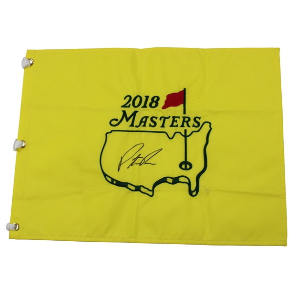 Patrick Reed Signed 2018 Masters Embroidered Flag JSA ALOA
