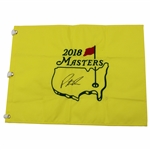 Patrick Reed Signed 2018 Masters Embroidered Flag JSA ALOA