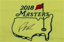 Patrick Reed Signed 2018 Masters Embroidered Flag JSA ALOA