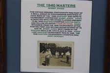 c.1940 Bobby Jones & Horton Smith at Masters Tournament Original Photo