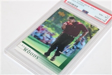 Tiger Woods 2001 Upper Deck Rookie Card PSA Near-Mint 8 #66866736