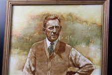 Original Jock Hutchinson Oil Painting by Artist Robert Fletcher - Framed
